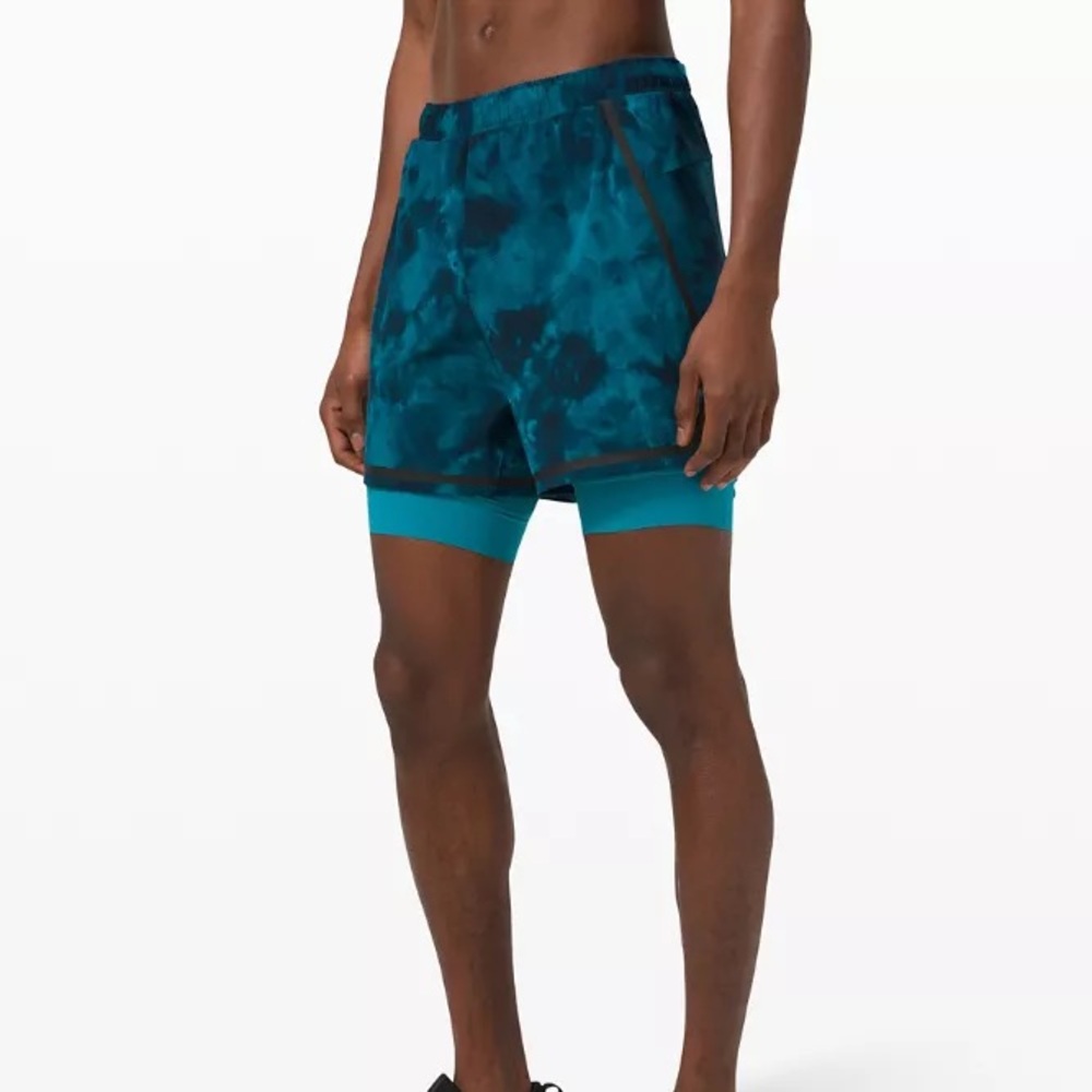 Lululemon Surge Short 6’’ Spray Die - size XL